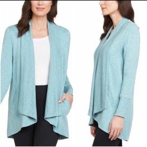 MAX & MIA Drape Front Cardigan - XS